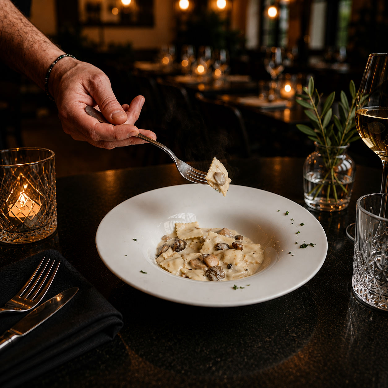 Agnolotti de Trufa y Ricotta